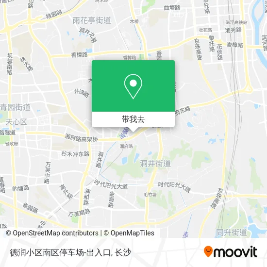 德润小区南区停车场-出入口地图