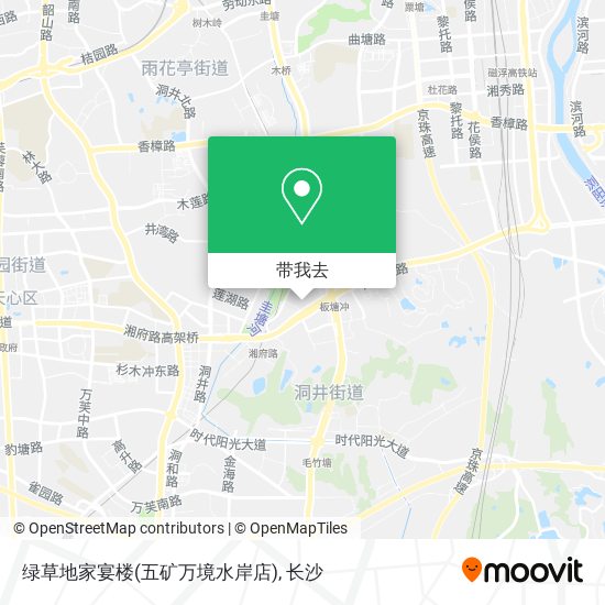 绿草地家宴楼(五矿万境水岸店)地图