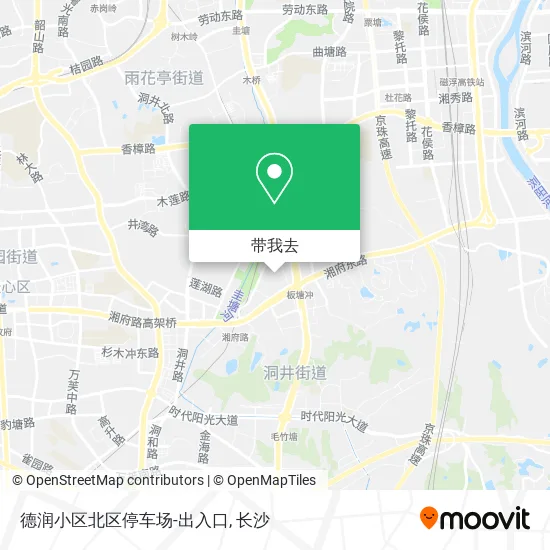 德润小区北区停车场-出入口地图
