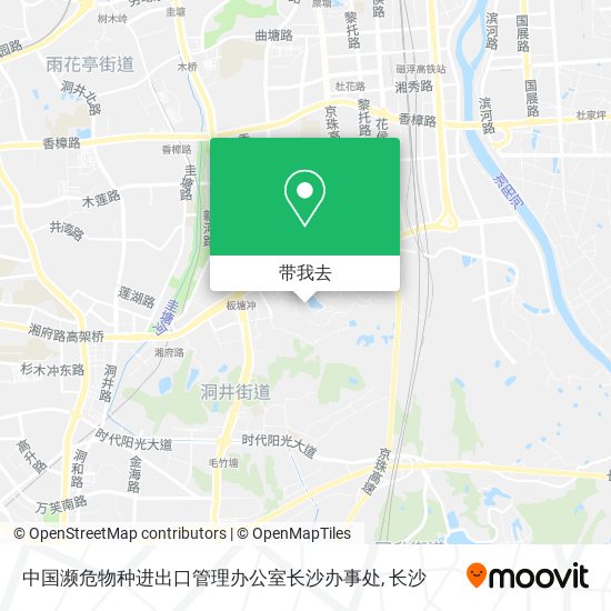 中国濒危物种进出口管理办公室长沙办事处地图