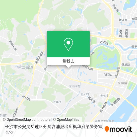 长沙市公安局岳麓区分局含浦派出所枫华府第警务室地图