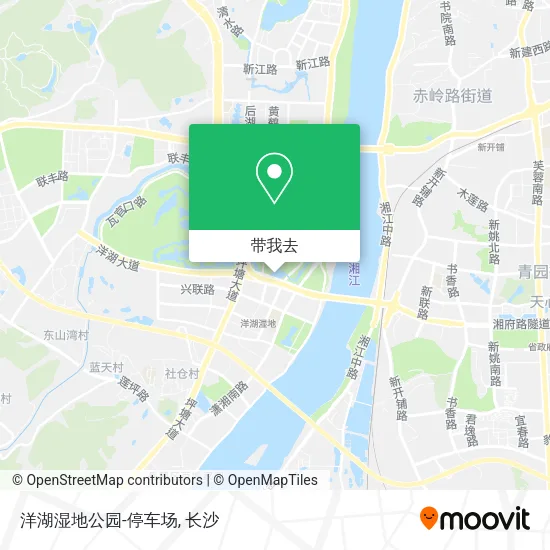 洋湖湿地公园-停车场地图