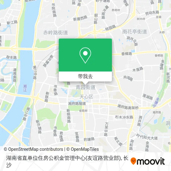 湖南省直单位住房公积金管理中心(友谊路营业部)地图