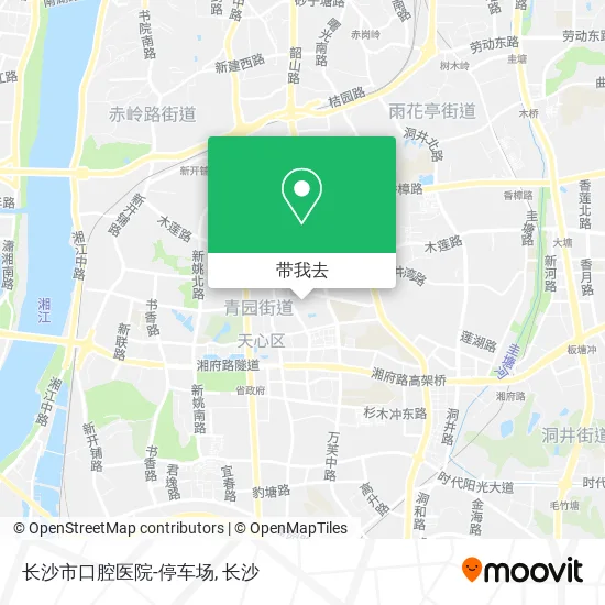 长沙市口腔医院-停车场地图