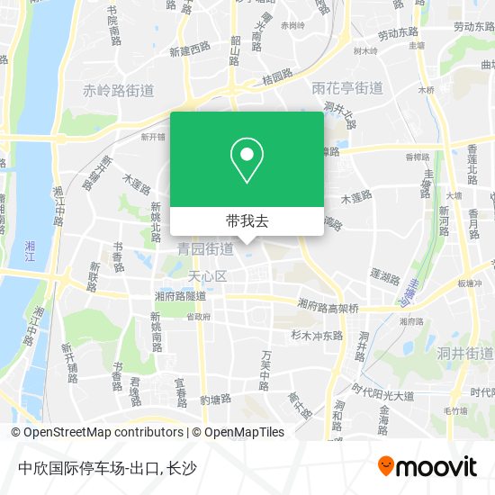 中欣国际停车场-出口地图