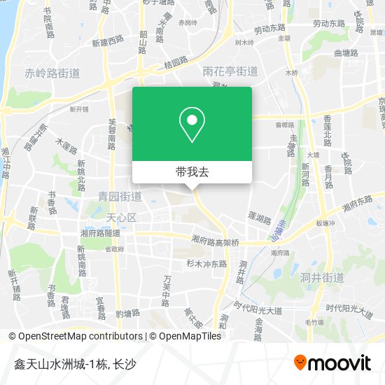 鑫天山水洲城-1栋地图