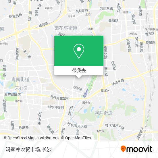 冯家冲农贸市场地图