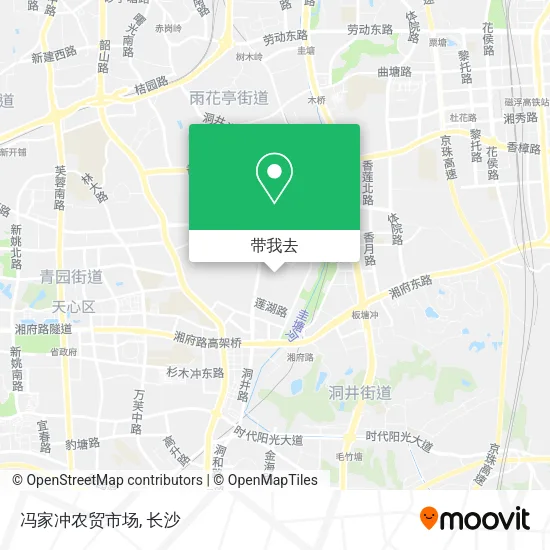 冯家冲农贸市场地图