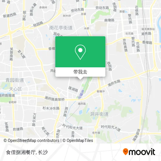食俚捌湘餐厅地图