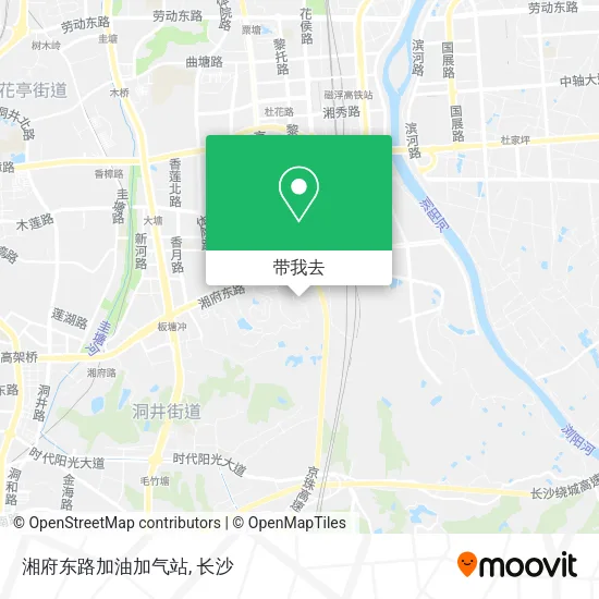 湘府东路加油加气站地图