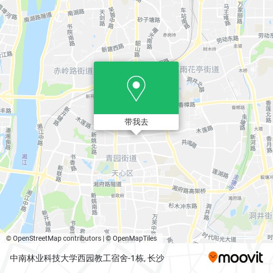 中南林业科技大学西园教工宿舍-1栋地图
