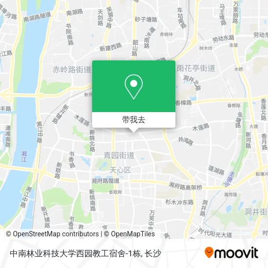 中南林业科技大学西园教工宿舍-1栋地图