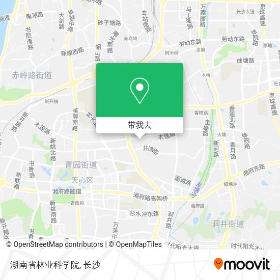 湖南省林业科学院地图