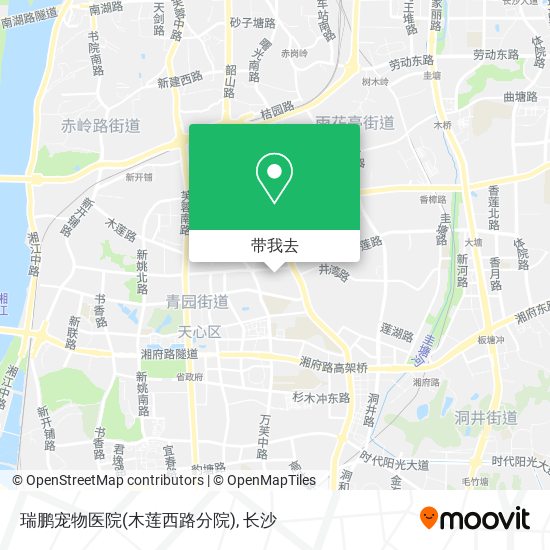 瑞鹏宠物医院(木莲西路分院)地图