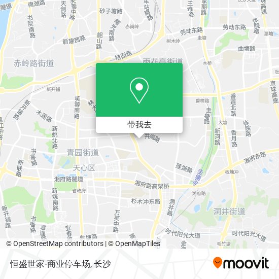 恒盛世家-商业停车场地图