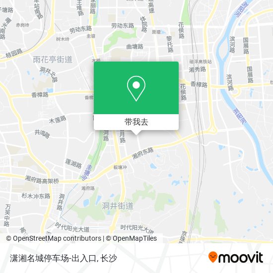 潇湘名城停车场-出入口地图