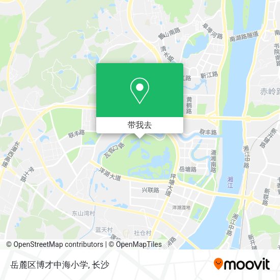 岳麓区博才中海小学地图