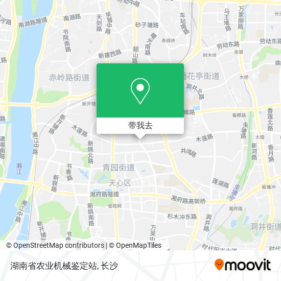 湖南省农业机械鉴定站地图