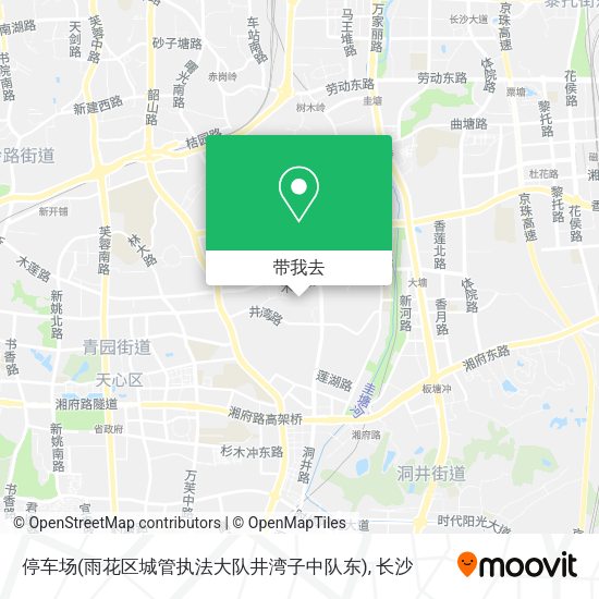 停车场(雨花区城管执法大队井湾子中队东)地图