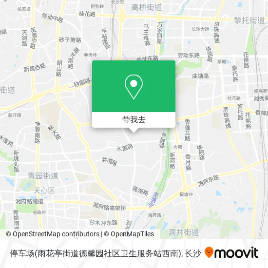 停车场(雨花亭街道德馨园社区卫生服务站西南)地图