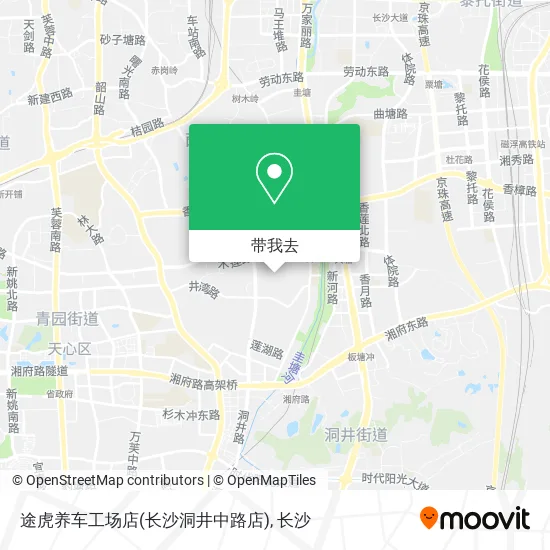 途虎养车工场店(长沙洞井中路店)地图