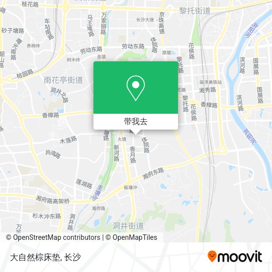大自然棕床垫地图