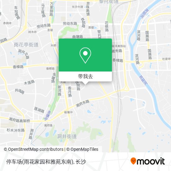 停车场(雨花家园和雅苑东南)地图