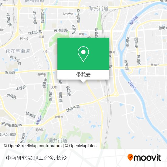 中南研究院-职工宿舍地图