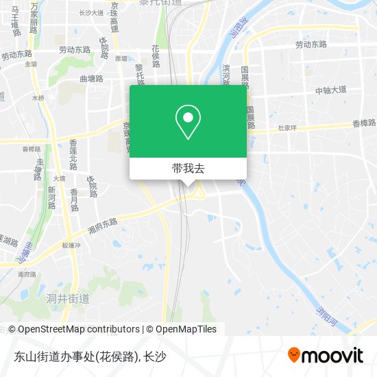 东山街道办事处(花侯路)地图