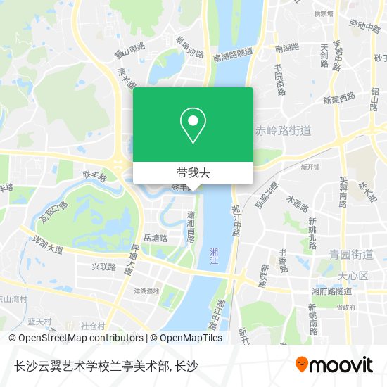 长沙云翼艺术学校兰亭美术部地图