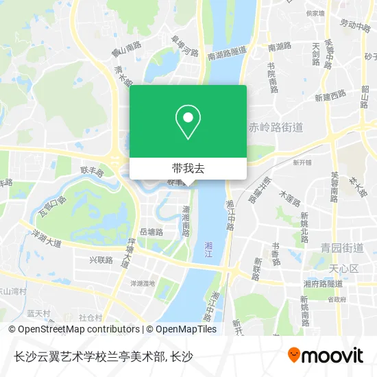 长沙云翼艺术学校兰亭美术部地图