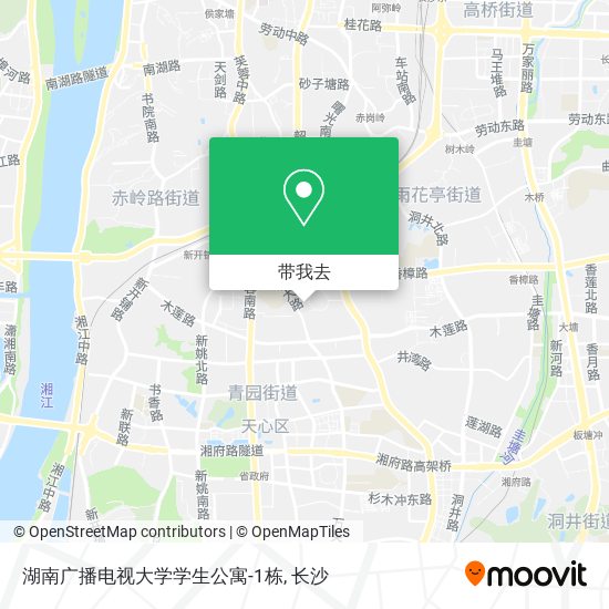 湖南广播电视大学学生公寓-1栋地图