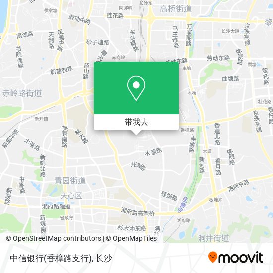 中信银行(香樟路支行)地图