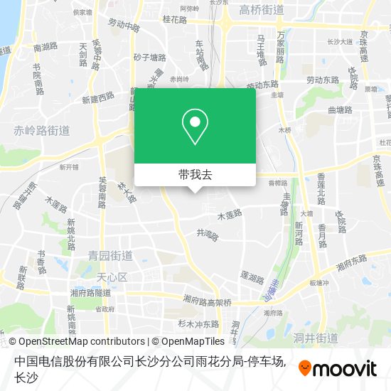 中国电信股份有限公司长沙分公司雨花分局-停车场地图