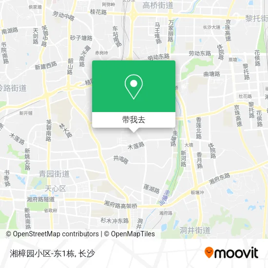 湘樟园小区-东1栋地图