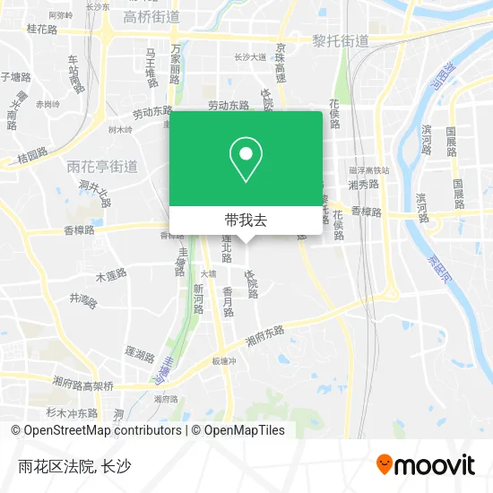 雨花区法院地图
