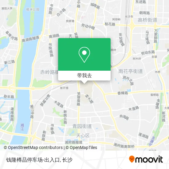 钱隆樽品停车场-出入口地图