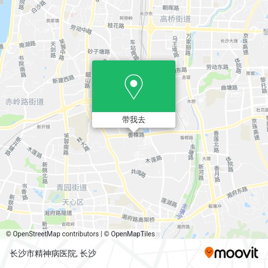 长沙市精神病医院地图