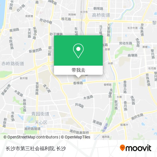 长沙市第三社会福利院地图