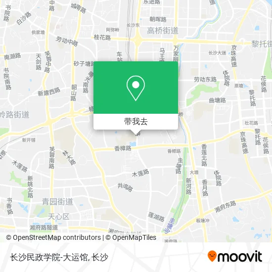 长沙民政学院-大运馆地图