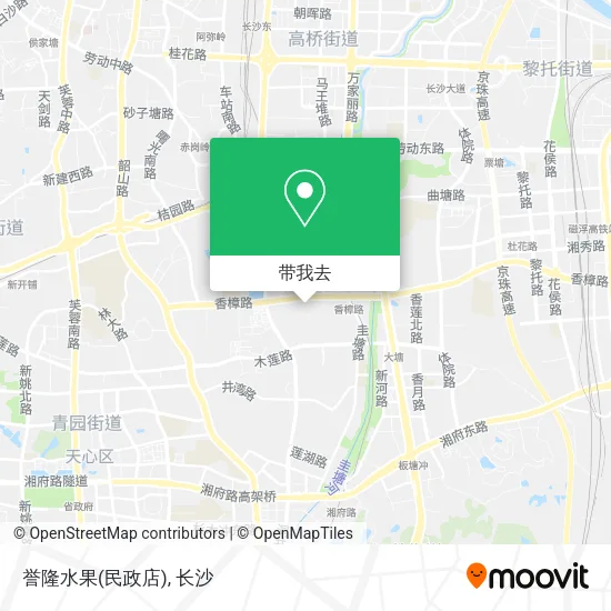 誉隆水果(民政店)地图