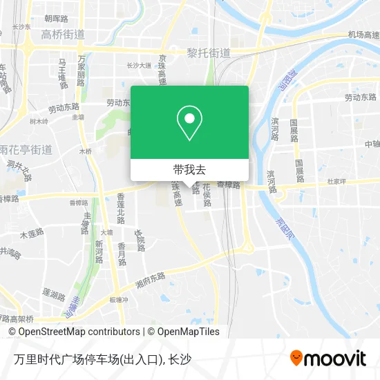 万里时代广场停车场(出入口)地图