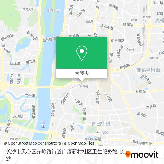 长沙市天心区赤岭路街道广厦新村社区卫生服务站地图