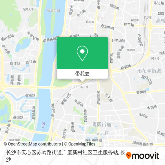 长沙市天心区赤岭路街道广厦新村社区卫生服务站地图