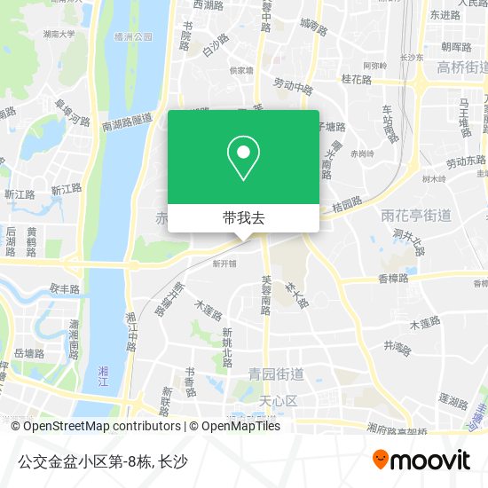 公交金盆小区第-8栋地图