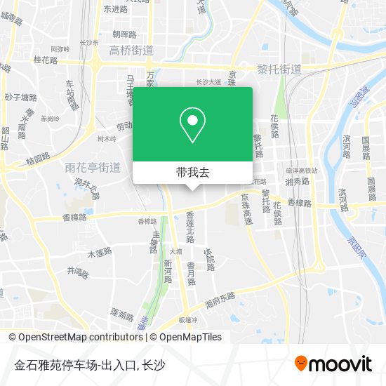 金石雅苑停车场-出入口地图