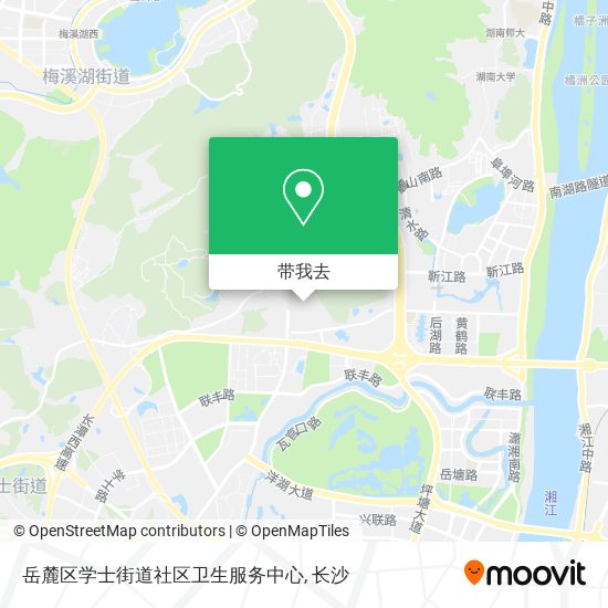岳麓区学士街道社区卫生服务中心地图