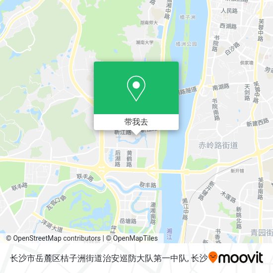 长沙市岳麓区桔子洲街道治安巡防大队第一中队地图
