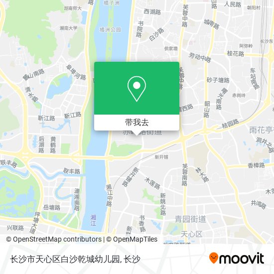 长沙市天心区白沙乾城幼儿园地图
