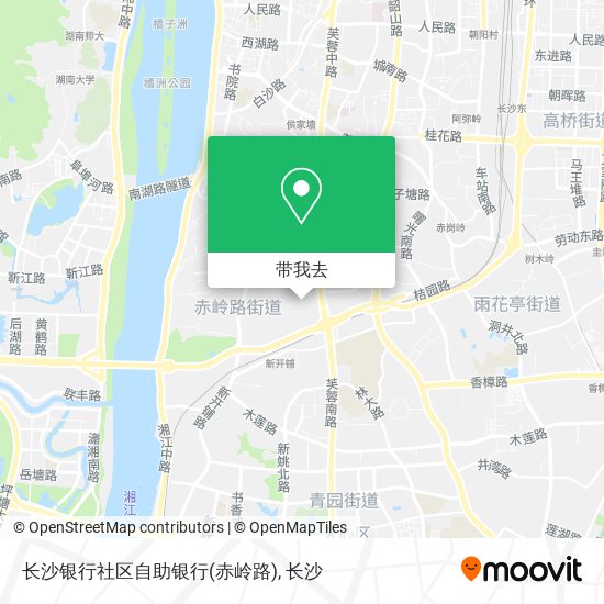 长沙银行社区自助银行(赤岭路)地图